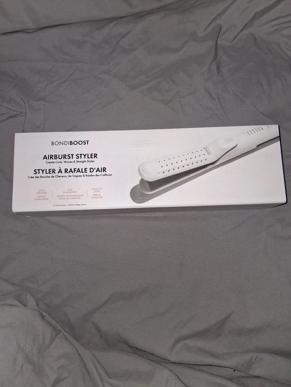 Bondiboost Airburst Styler in White - Versatile Hair Tool